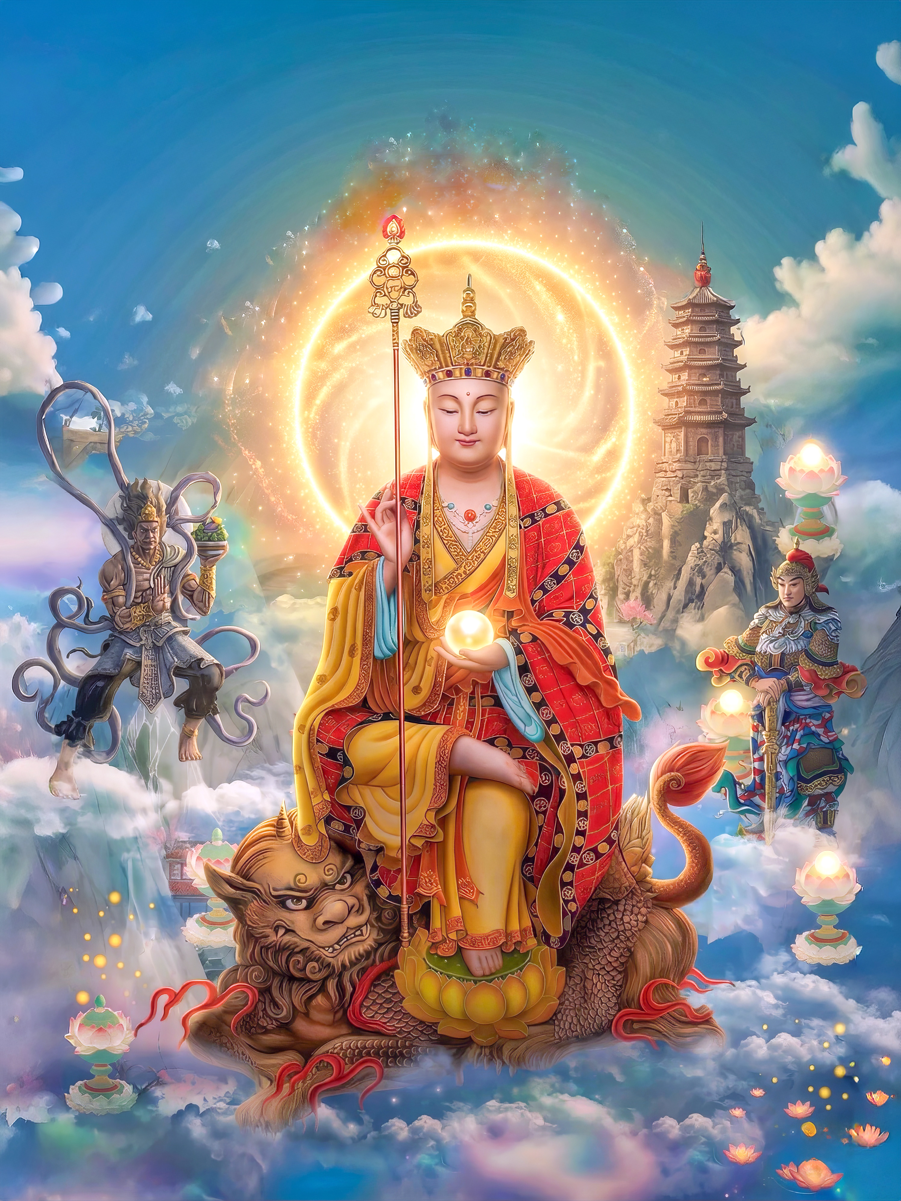 Tranh Địa Tạng Bồ Tát (450)